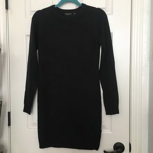 Black Bodycon Sweater Dress